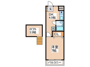 アリビオＫ　Ⅲの物件間取画像